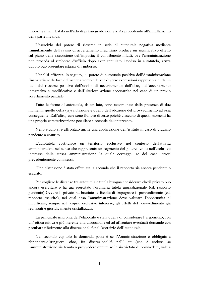 Anteprima della tesi: L'autotutela in diritto tributario, Pagina 2