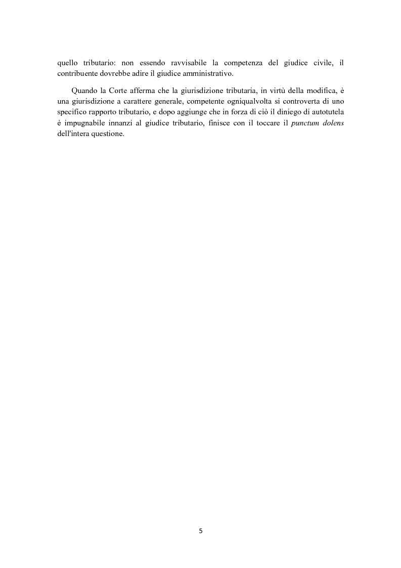 Anteprima della tesi: L'autotutela in diritto tributario, Pagina 4