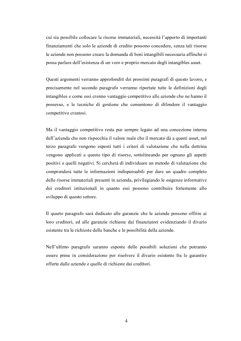 Anteprima della tesi: Le risorse intangibili: aspetti strategici e di valutazione, Pagina 3