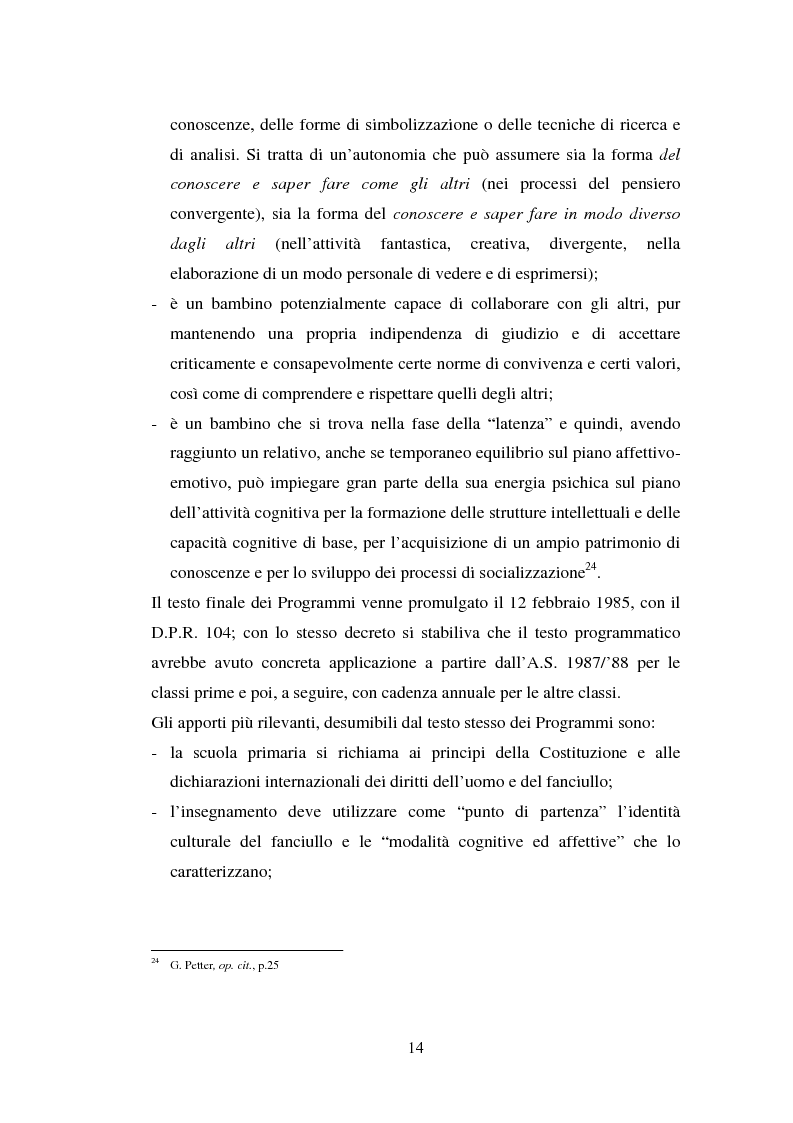 Anteprima della tesi: L'importanza del tirocinio nella scuola d'oggi, Pagina 14