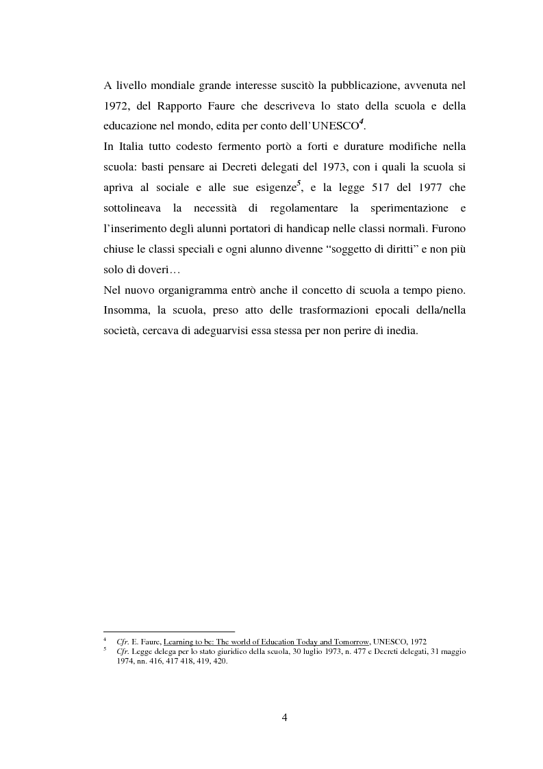 Anteprima della tesi: L'importanza del tirocinio nella scuola d'oggi, Pagina 4