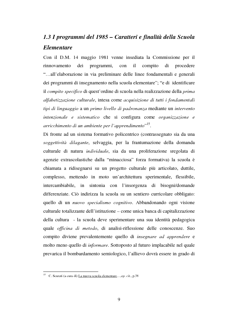 Anteprima della tesi: L'importanza del tirocinio nella scuola d'oggi, Pagina 9