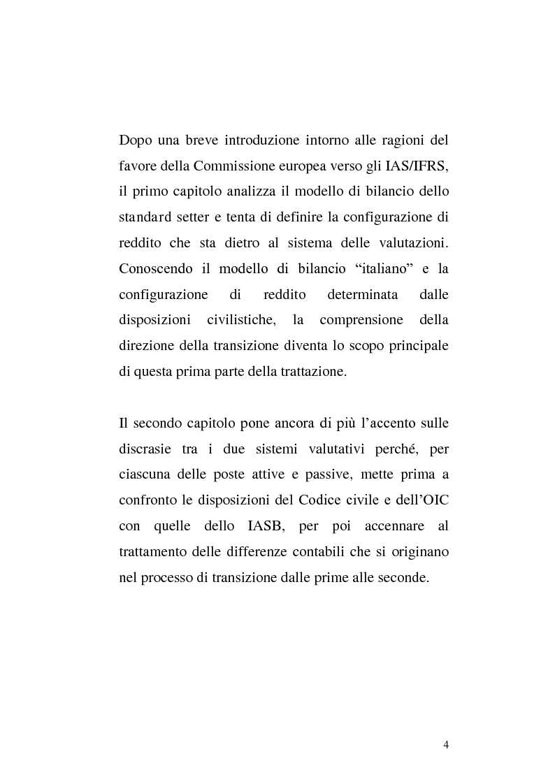 Anteprima della tesi: First-time adoption of the IAS/IFRS accounting standard e regime di disponibilità delle riserve di patrimonio netto, Pagina 2