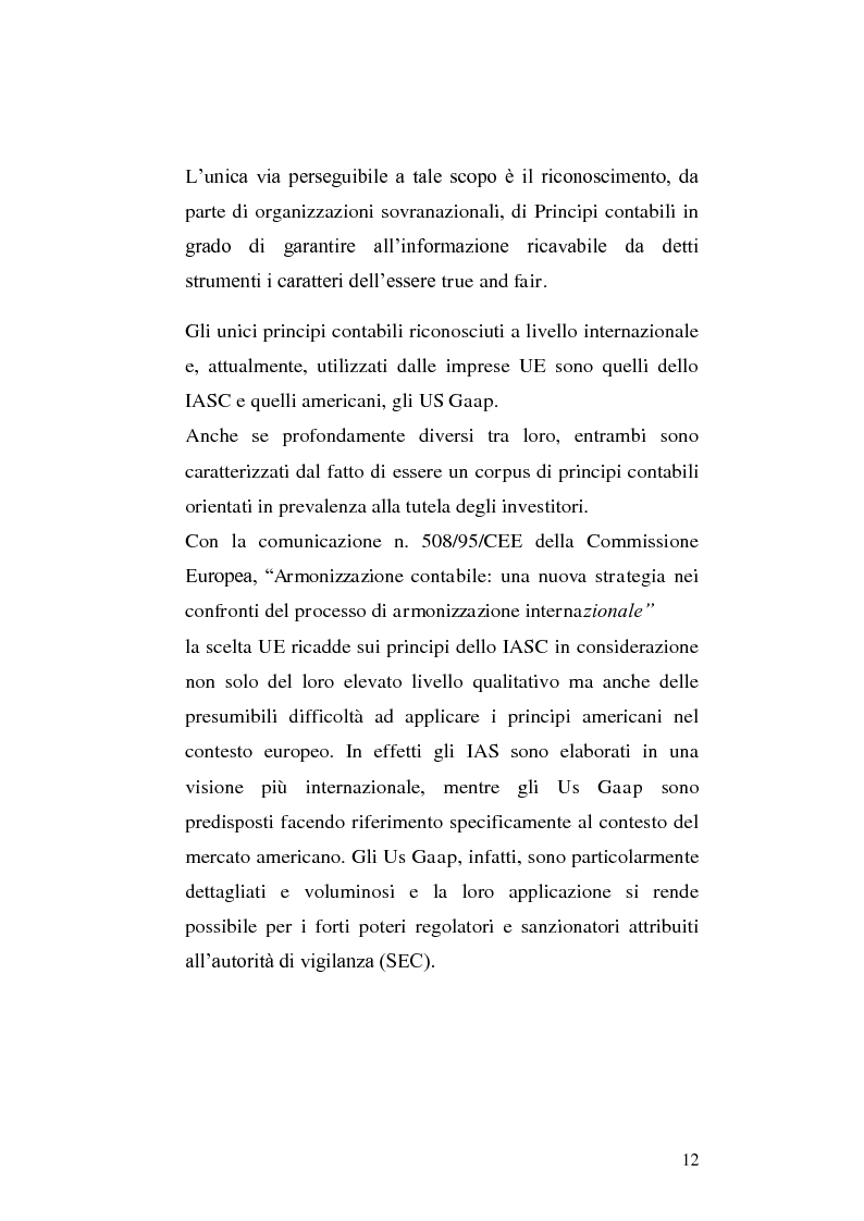 Anteprima della tesi: First-time adoption of the IAS/IFRS accounting standard e regime di disponibilità delle riserve di patrimonio netto, Pagina 5
