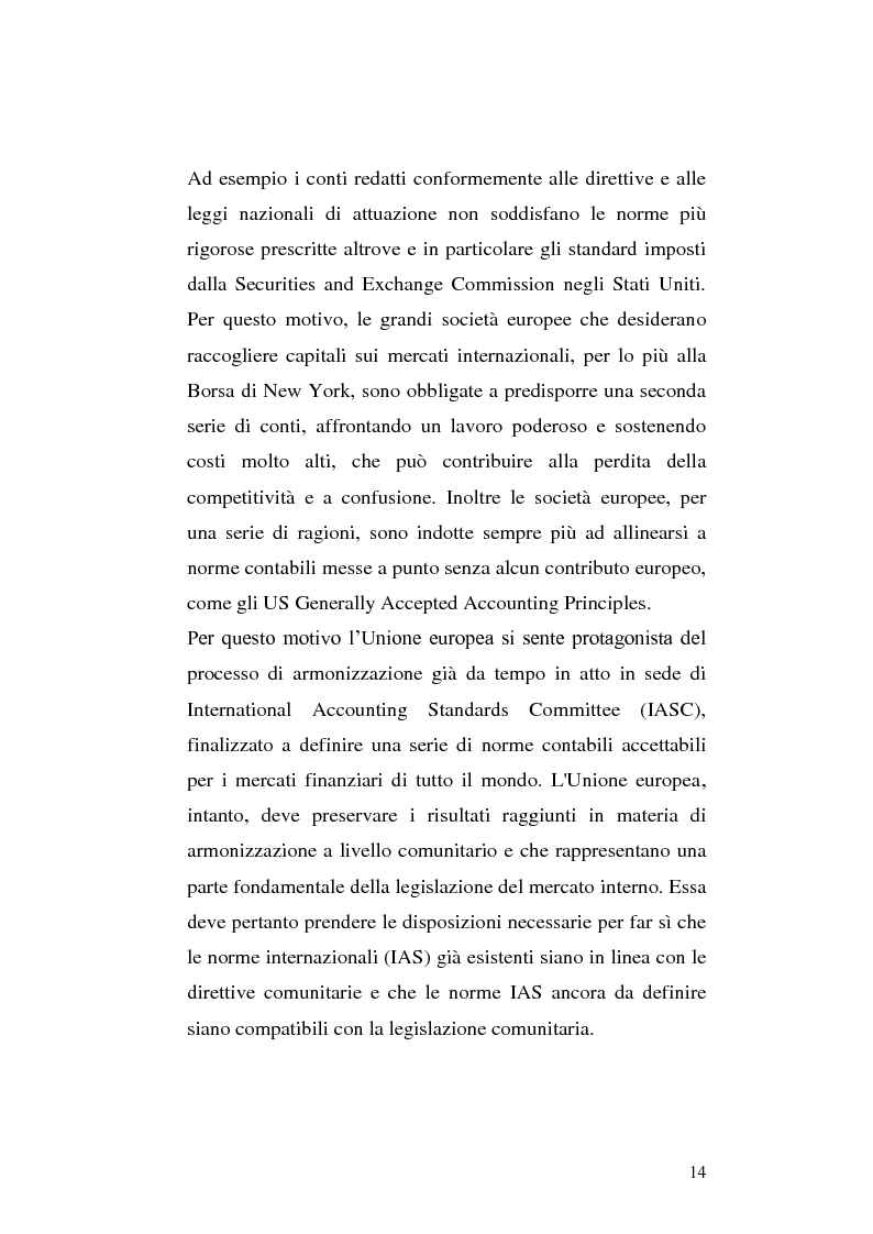 Anteprima della tesi: First-time adoption of the IAS/IFRS accounting standard e regime di disponibilità delle riserve di patrimonio netto, Pagina 7