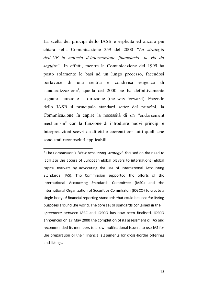 Anteprima della tesi: First-time adoption of the IAS/IFRS accounting standard e regime di disponibilità delle riserve di patrimonio netto, Pagina 8