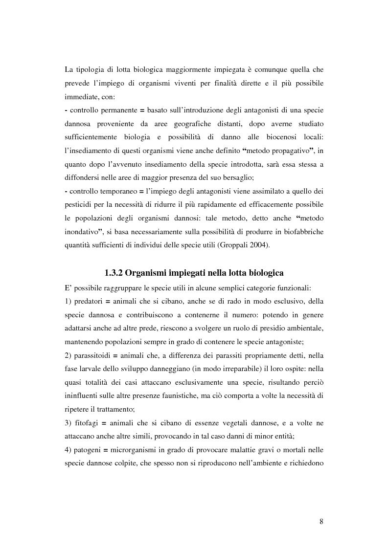 Anteprima della tesi: Prima ipotesi di controllo della qualità ambientale in aziende agribiologiche, Pagina 10