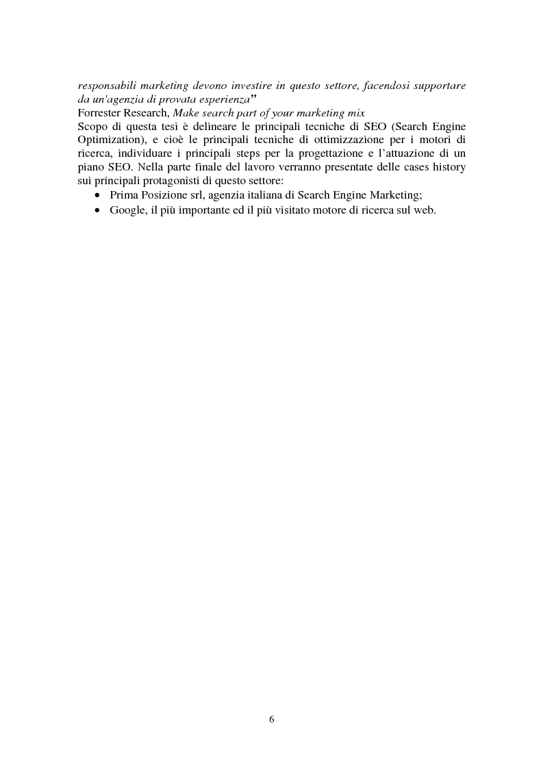 Anteprima della tesi: Search Engine Marketing Tools, Pagina 2