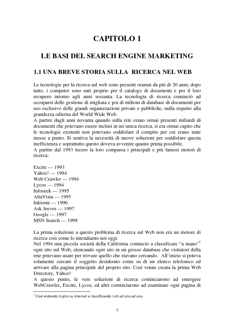 Anteprima della tesi: Search Engine Marketing Tools, Pagina 3