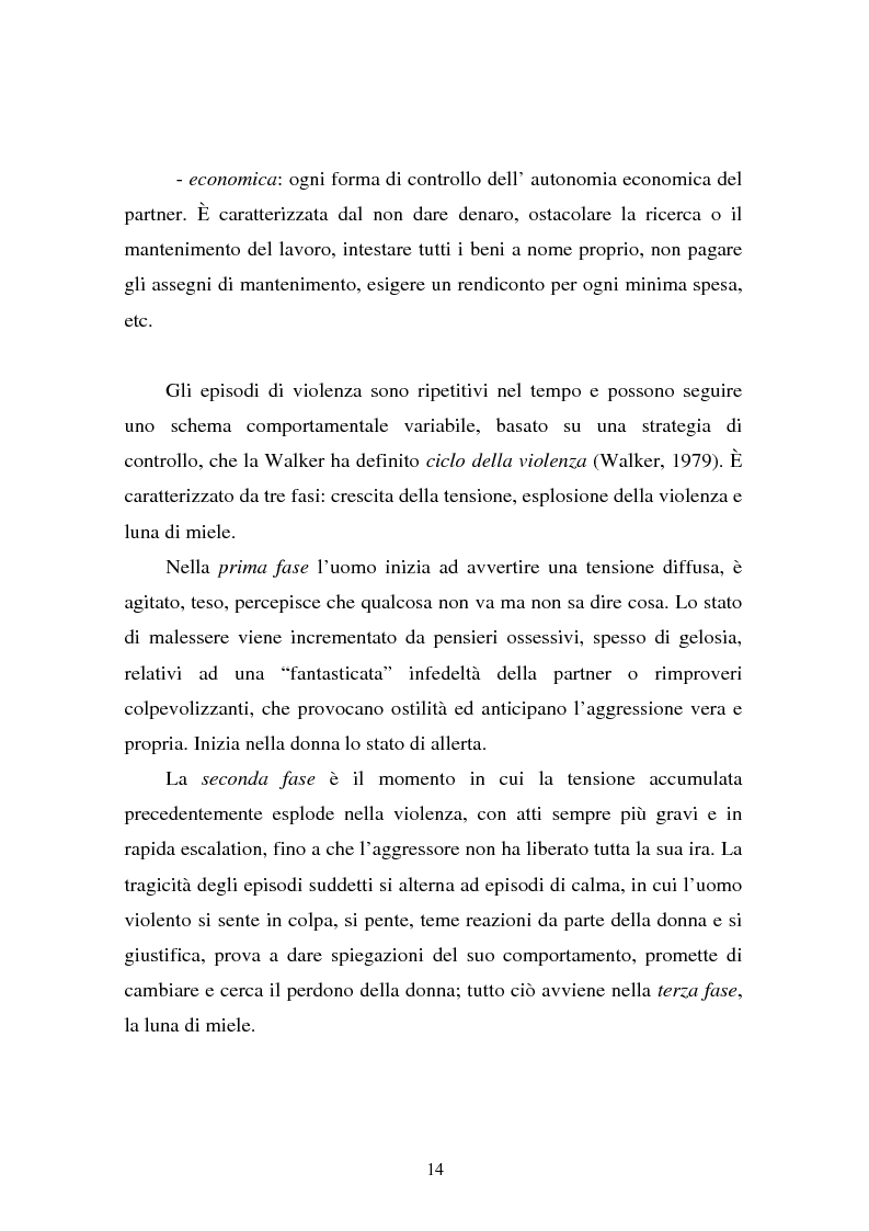 Anteprima della tesi: Il partner violento. Approcci teorici alla violenza domestica sulla donna e programmi d'intervento per i maltrattatori, Pagina 10