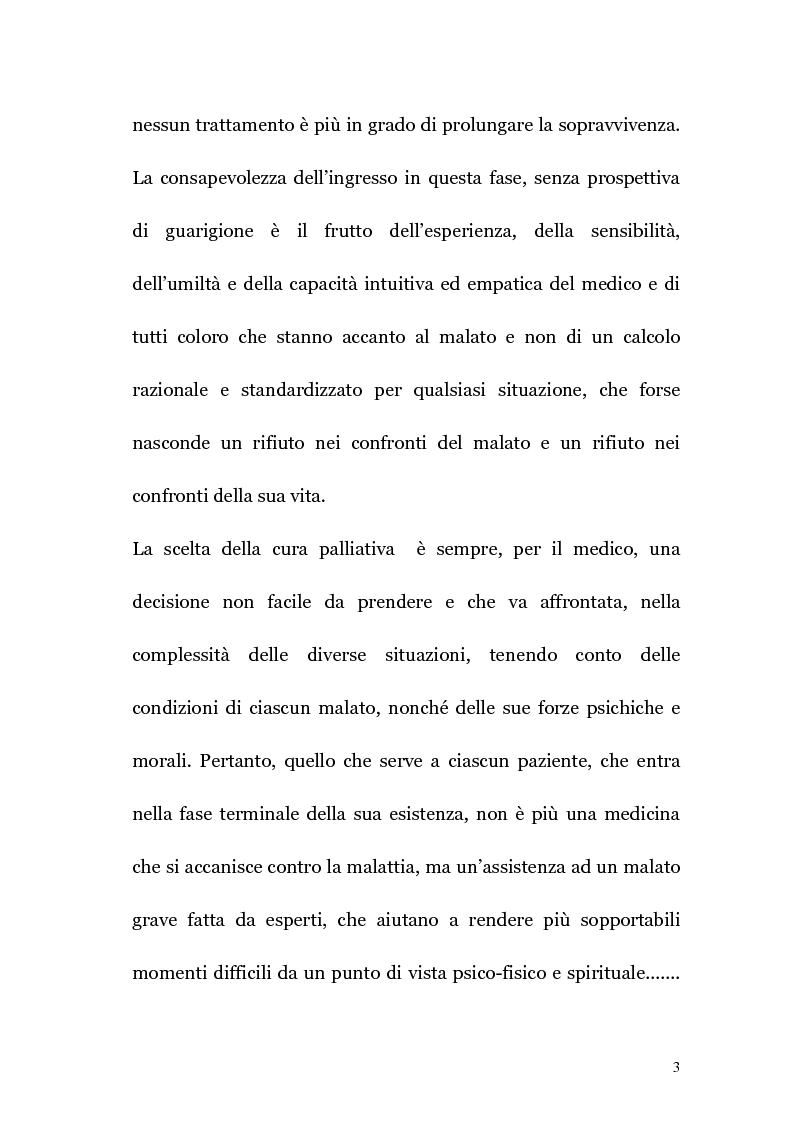 Anteprima della tesi: Ruolo infermieristico nelle cure palliative in oncologia, Pagina 2