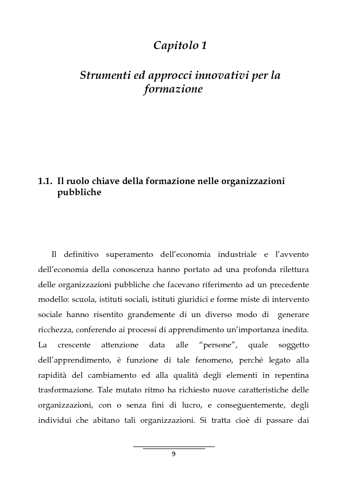 Anteprima della tesi: Il Business Game come strumento innovativo per la formazione delle persone nella Pubblica Amministrazione - Sviluppo di un'applicazione attraverso la Balanced Scorecard, Pagina 7