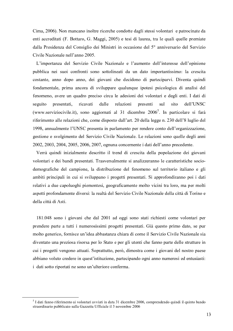 Anteprima della tesi: Partecipazione e cittadinanza attiva. Il punto di vista dei volontari di Servizio Civile Nazionale. Una ricerca empirica., Pagina 10
