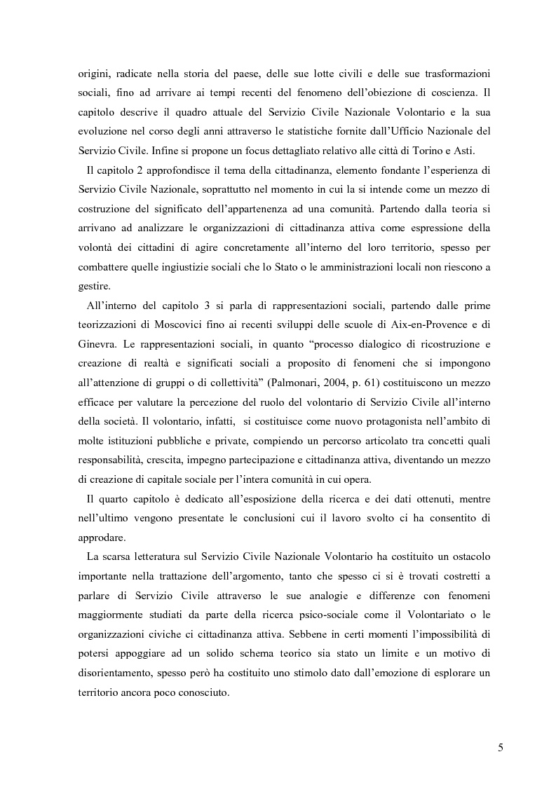 Anteprima della tesi: Partecipazione e cittadinanza attiva. Il punto di vista dei volontari di Servizio Civile Nazionale. Una ricerca empirica., Pagina 2