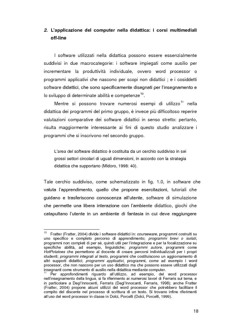 Anteprima della tesi: Insegnare l'italiano L2 a distanza: esperienze e progetti, Pagina 11