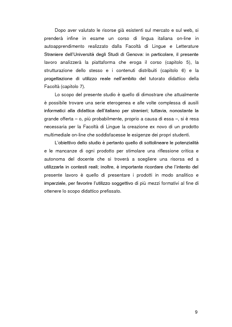 Anteprima della tesi: Insegnare l'italiano L2 a distanza: esperienze e progetti, Pagina 2