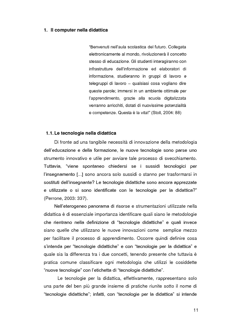 Anteprima della tesi: Insegnare l'italiano L2 a distanza: esperienze e progetti, Pagina 4