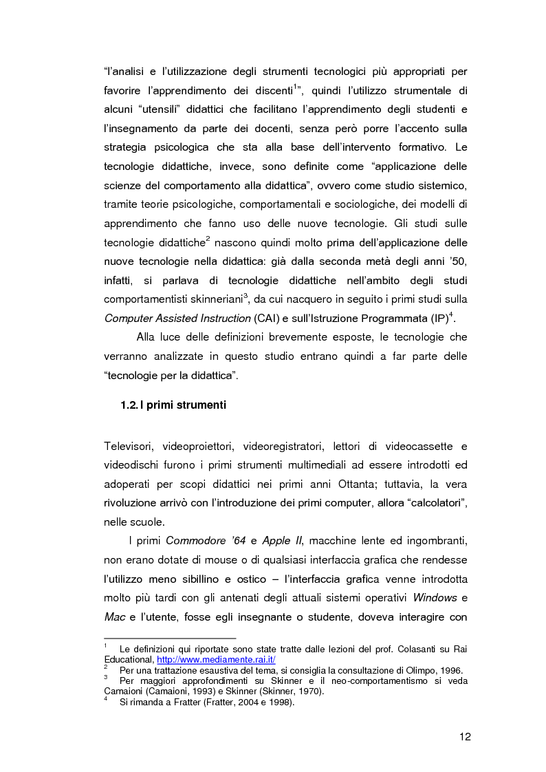 Anteprima della tesi: Insegnare l'italiano L2 a distanza: esperienze e progetti, Pagina 5