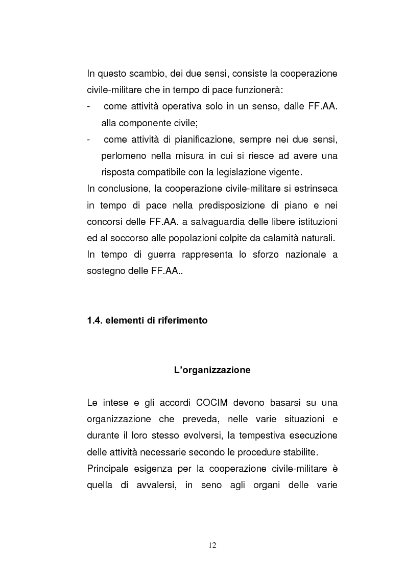 Anteprima della tesi: Cooperazione civile militare nelle operazioni di supporto alla pace, Pagina 10