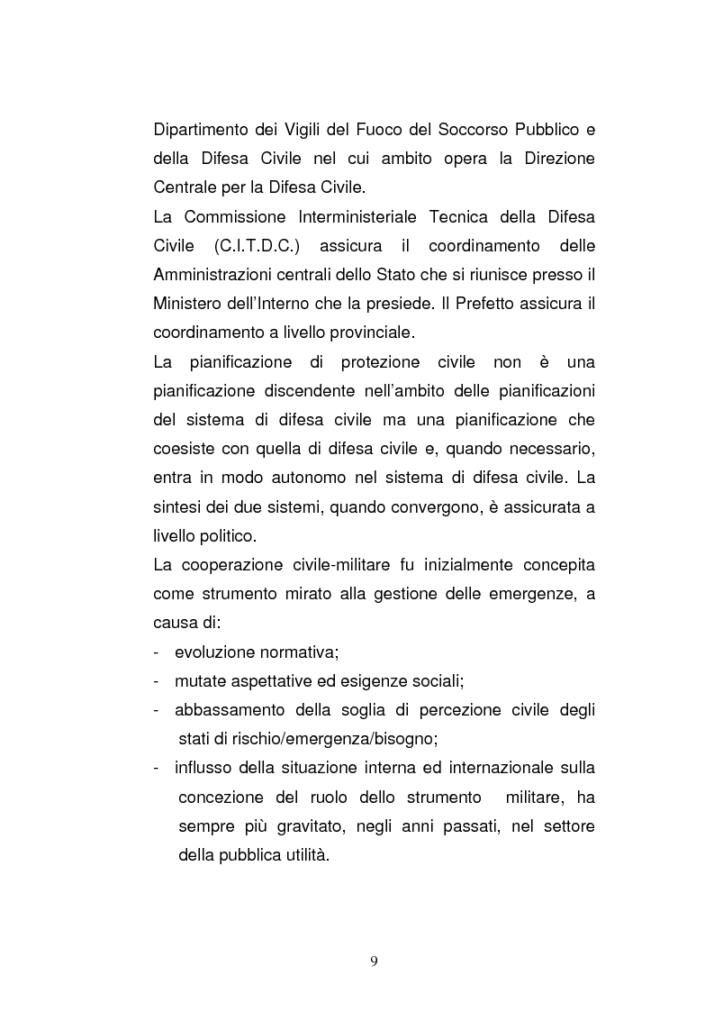 Anteprima della tesi: Cooperazione civile militare nelle operazioni di supporto alla pace, Pagina 7