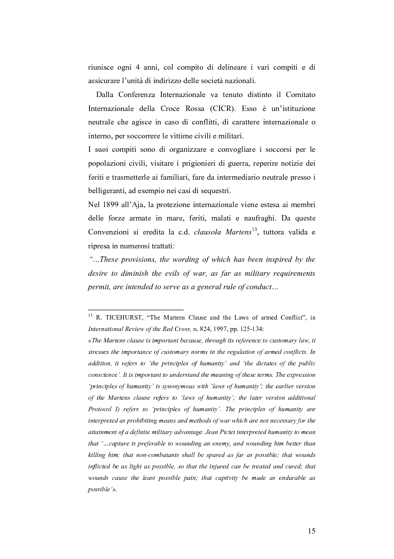 Anteprima della tesi: L'applicazione del diritto internazionale umanitario alle organizzazioni terroristiche, Pagina 10