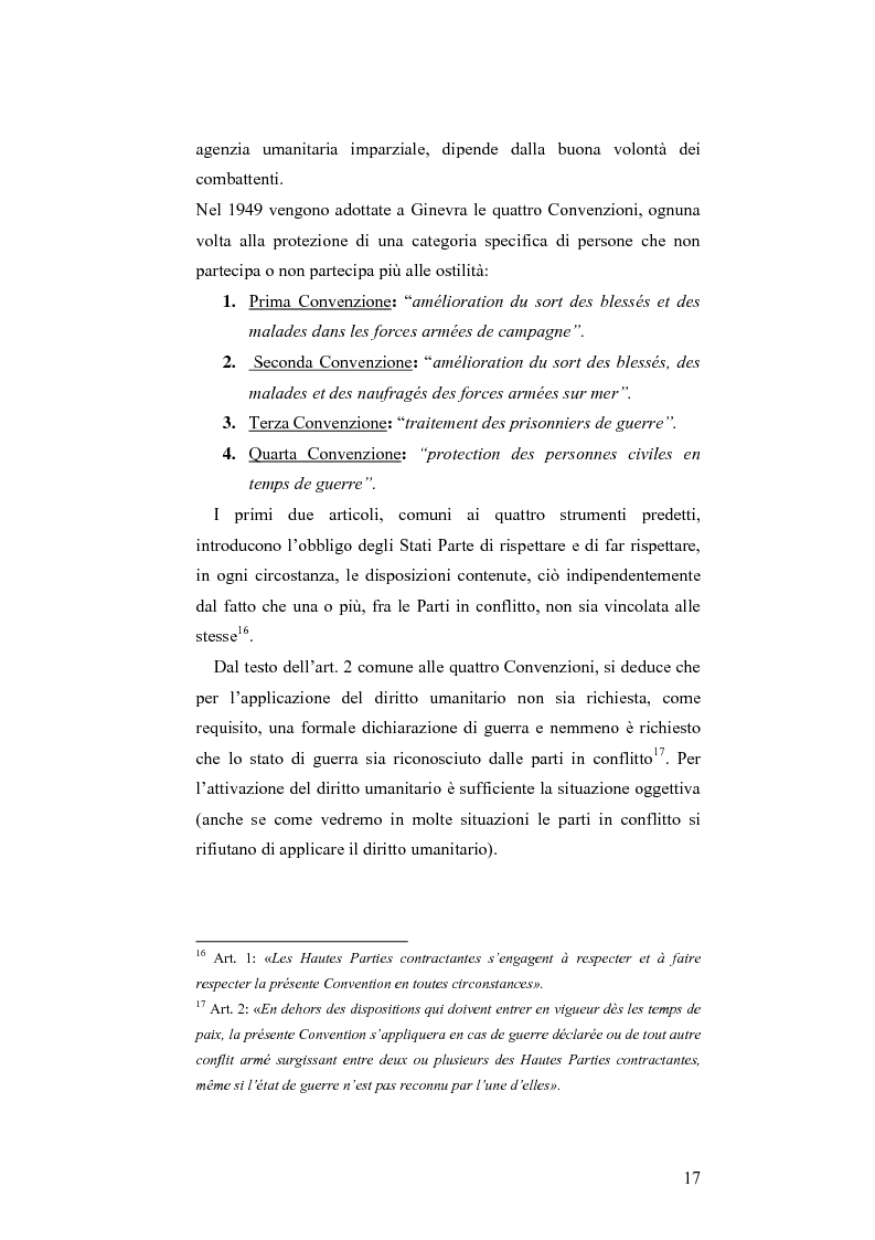 Anteprima della tesi: L'applicazione del diritto internazionale umanitario alle organizzazioni terroristiche, Pagina 12
