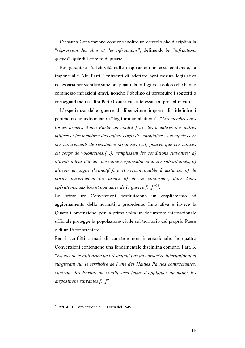 Anteprima della tesi: L'applicazione del diritto internazionale umanitario alle organizzazioni terroristiche, Pagina 13