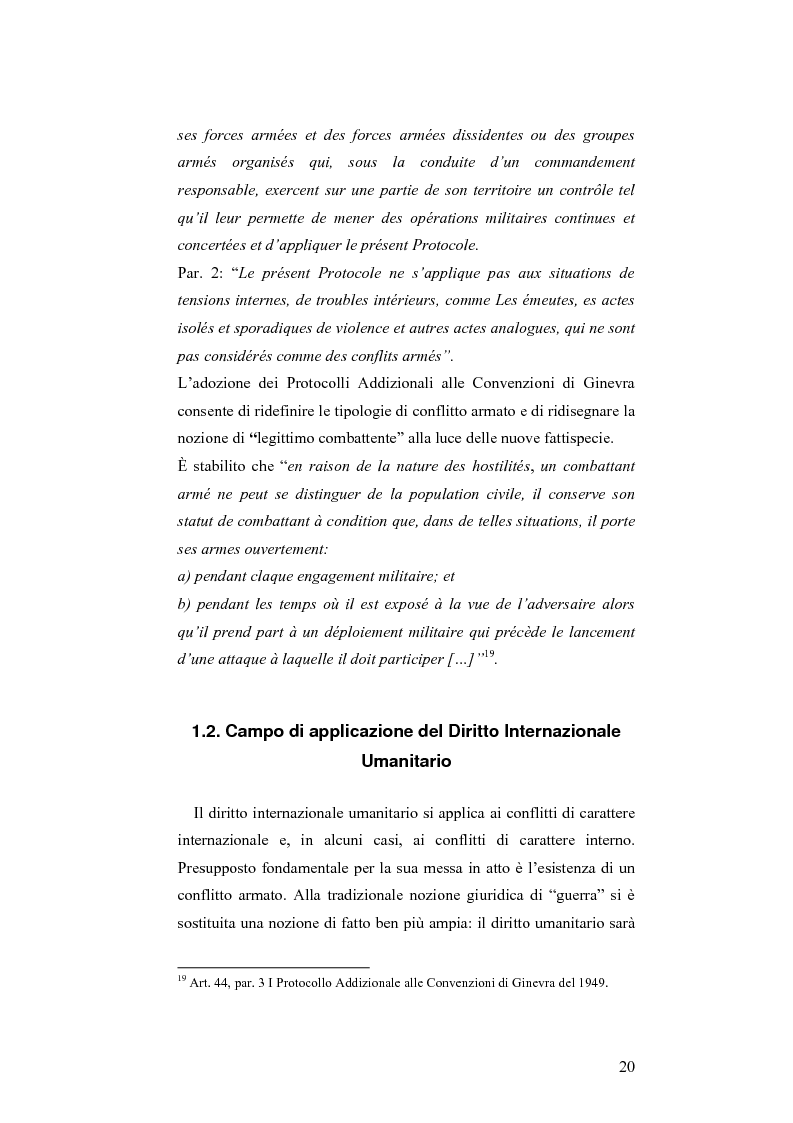 Anteprima della tesi: L'applicazione del diritto internazionale umanitario alle organizzazioni terroristiche, Pagina 15