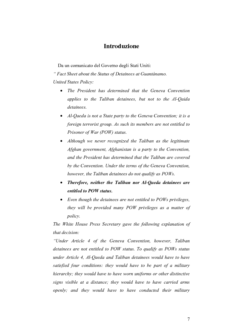 Anteprima della tesi: L'applicazione del diritto internazionale umanitario alle organizzazioni terroristiche, Pagina 2