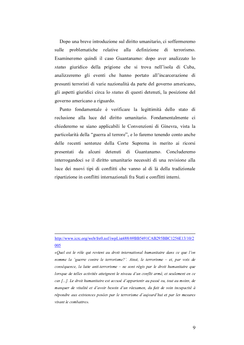 Anteprima della tesi: L'applicazione del diritto internazionale umanitario alle organizzazioni terroristiche, Pagina 4