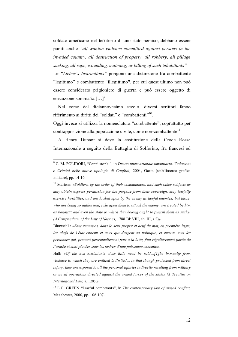 Anteprima della tesi: L'applicazione del diritto internazionale umanitario alle organizzazioni terroristiche, Pagina 7