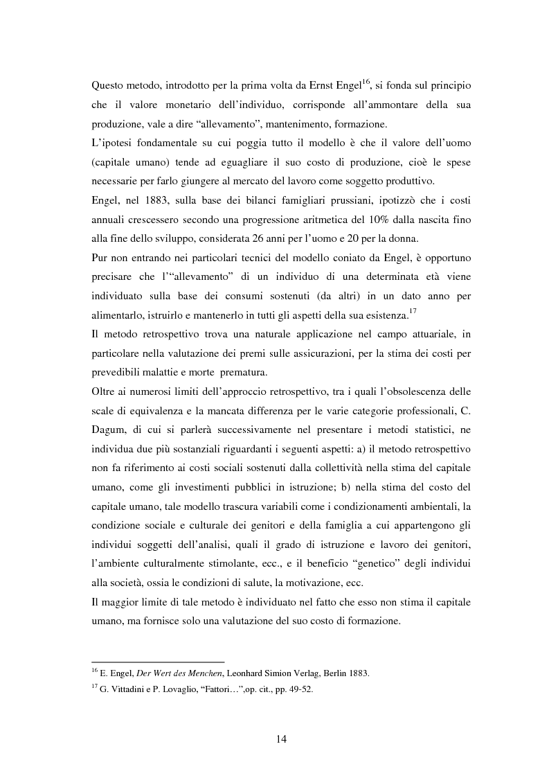 Anteprima della tesi: L'investimento nel capitale umano e il ruolo dell'istruzione: aspetti micro e macro, Pagina 12