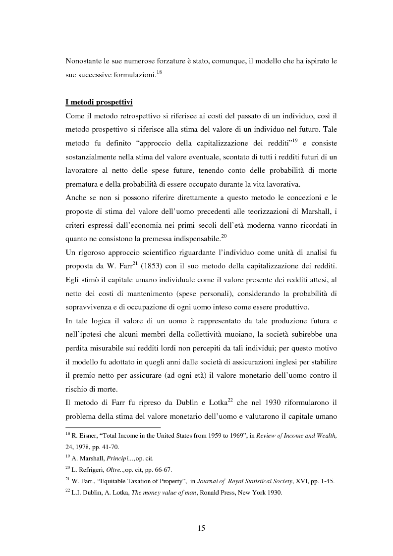 Anteprima della tesi: L'investimento nel capitale umano e il ruolo dell'istruzione: aspetti micro e macro, Pagina 13