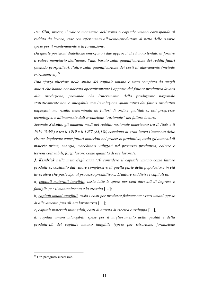 Anteprima della tesi: L'investimento nel capitale umano e il ruolo dell'istruzione: aspetti micro e macro, Pagina 9