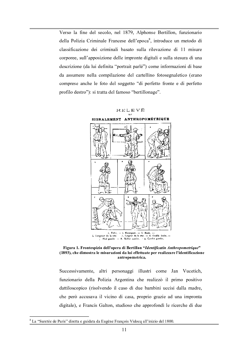 Anteprima della tesi: Le indagini tese al riconoscimento di autore di reato tramite immagini, Pagina 7
