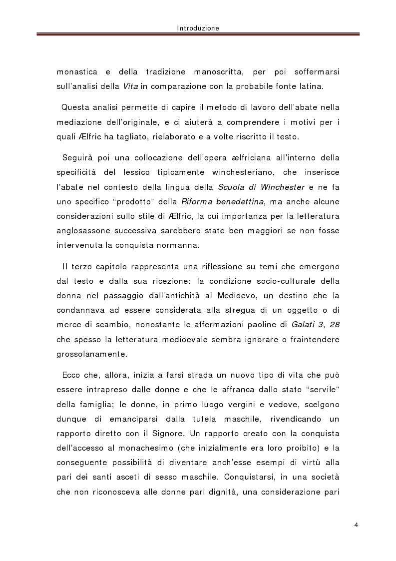 Anteprima della tesi: La ''Vita di santa Eugenia'' nel contesto anglosassone, Pagina 3