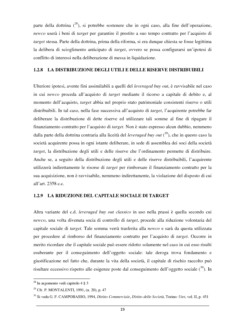 Anteprima della tesi: Il merger leveraged buy out - L'art. 2501 bis nella riforma del diritto societario, Pagina 11