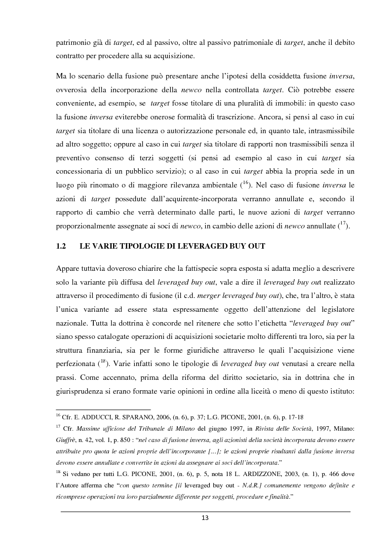 Anteprima della tesi: Il merger leveraged buy out - L'art. 2501 bis nella riforma del diritto societario, Pagina 5