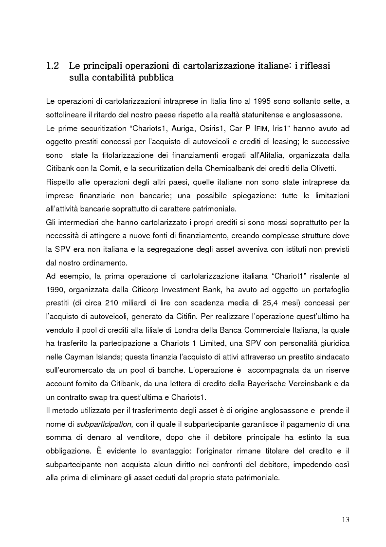 Anteprima della tesi: Aspetti finanziari e reali della cartolarizzazione dei crediti delle imprese siciliane, Pagina 8