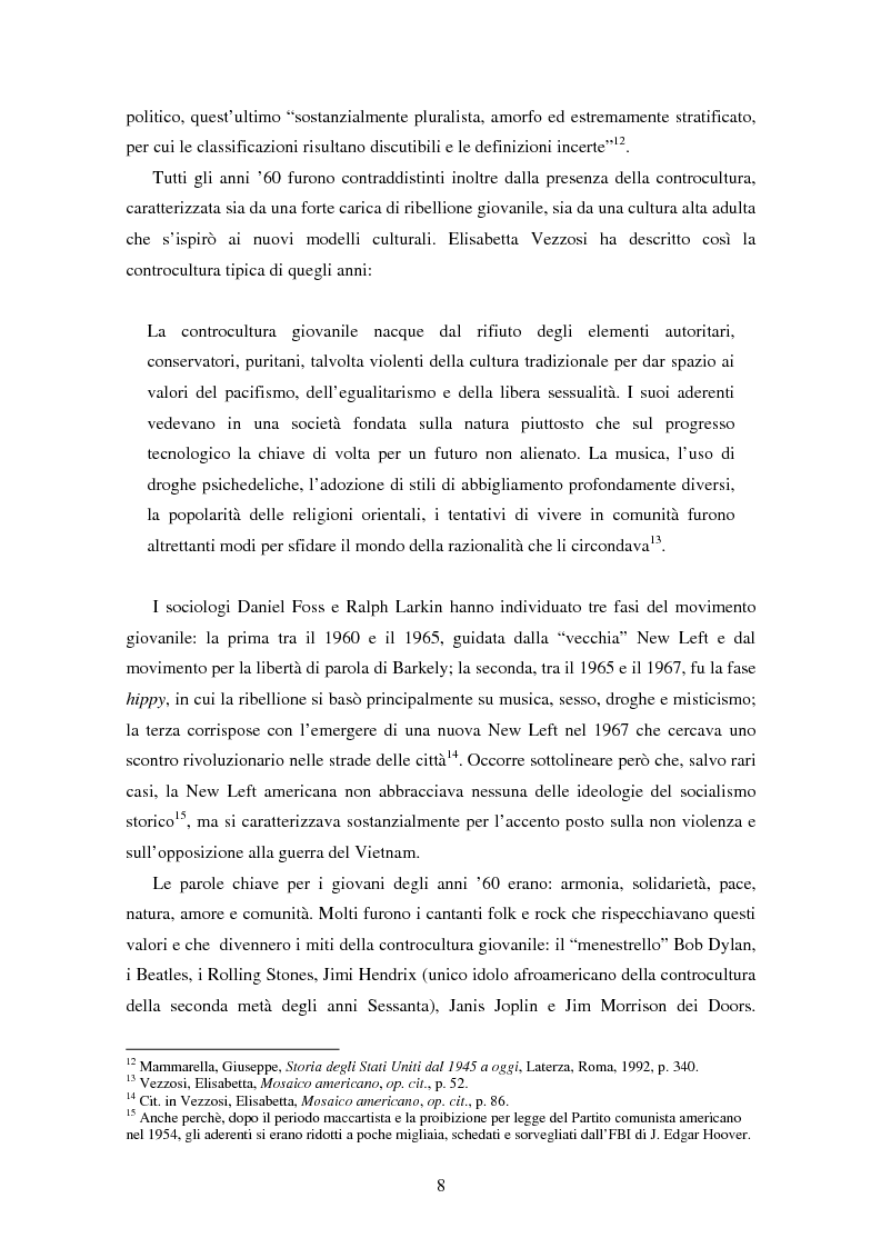 Anteprima della tesi: L'ospite indesiderato. Il governo degli Stati Uniti contro John Lennon (1971-1976)., Pagina 8