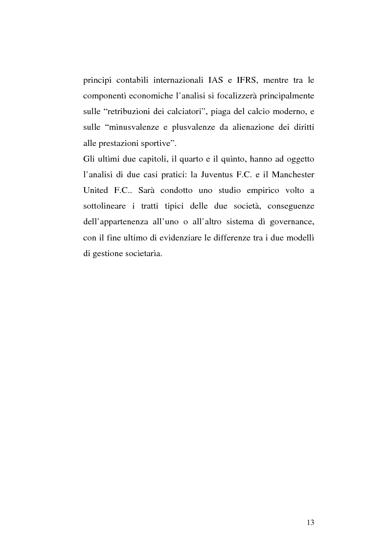 Anteprima della tesi: Le società di calcio nel contesto di gruppo aziendale: un confronto internazionale, Pagina 6