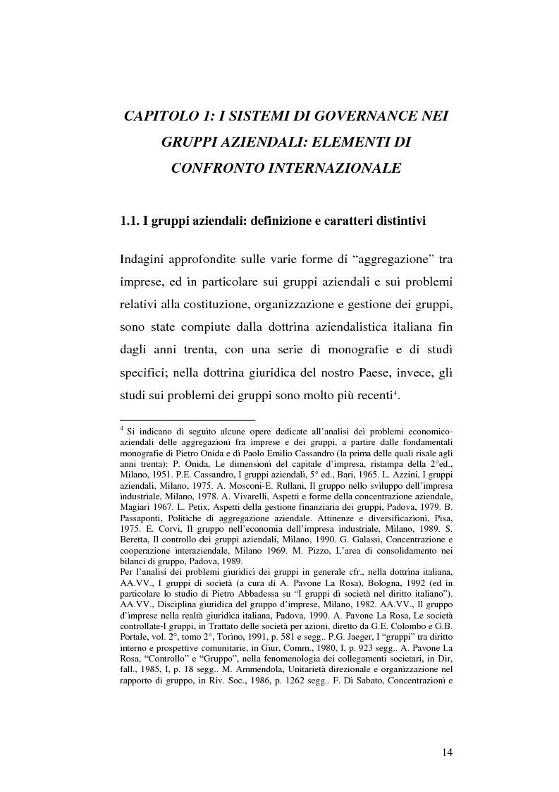 Anteprima della tesi: Le società di calcio nel contesto di gruppo aziendale: un confronto internazionale, Pagina 7