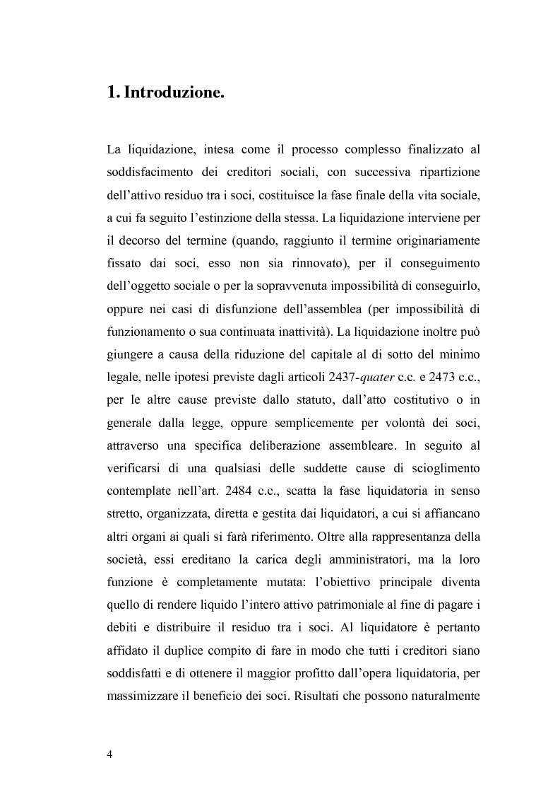Anteprima della tesi: La nuova disciplina della liquidazione nelle società di capitali, Pagina 2