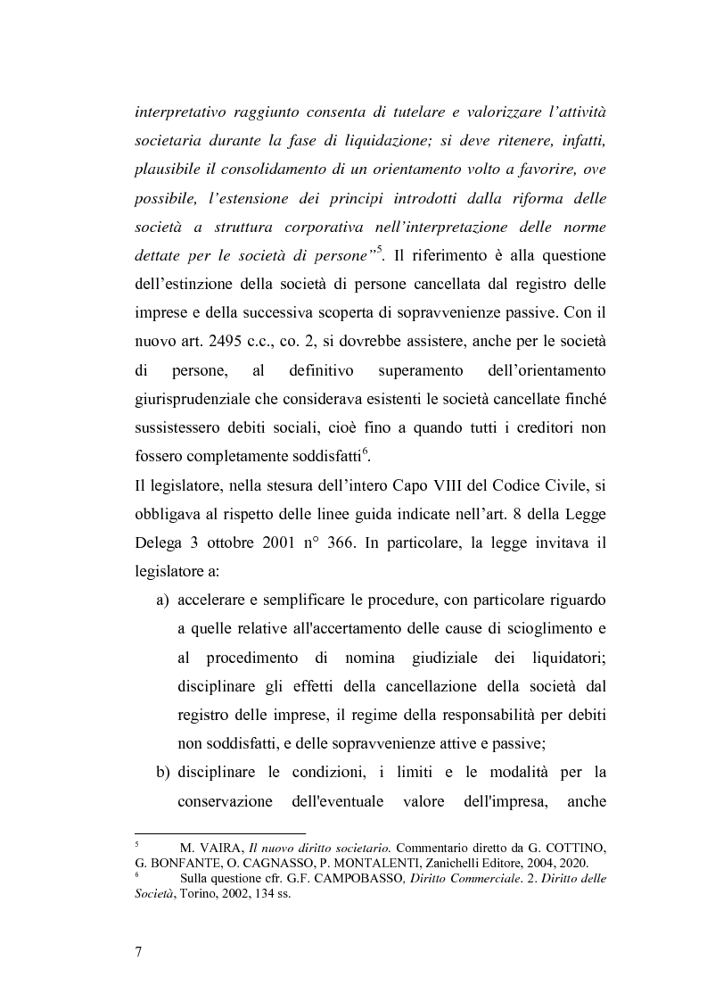 Anteprima della tesi: La nuova disciplina della liquidazione nelle società di capitali, Pagina 5