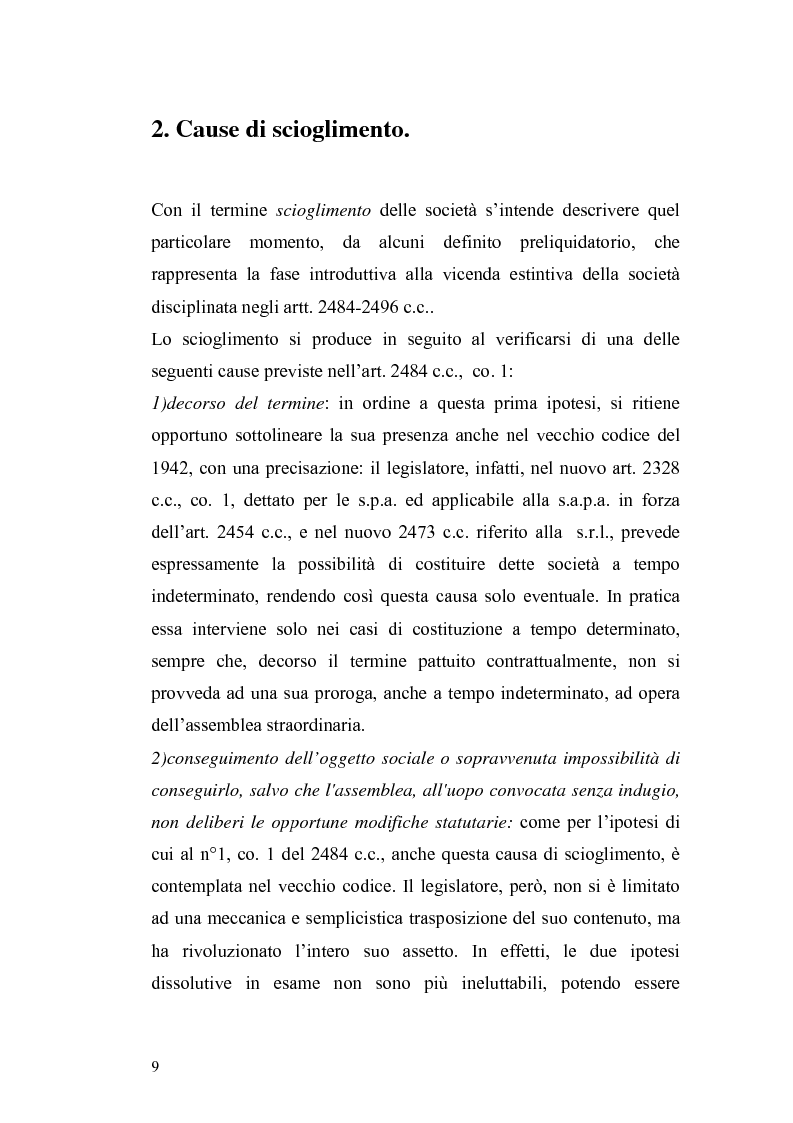 Anteprima della tesi: La nuova disciplina della liquidazione nelle società di capitali, Pagina 7