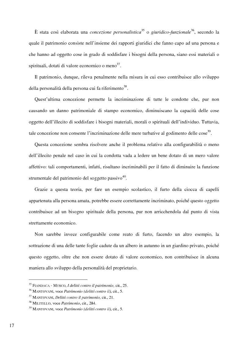 Anteprima della tesi: Il delitto di furto, Pagina 11