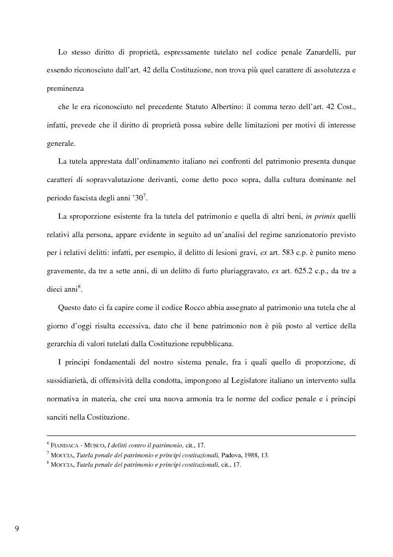 Anteprima della tesi: Il delitto di furto, Pagina 3