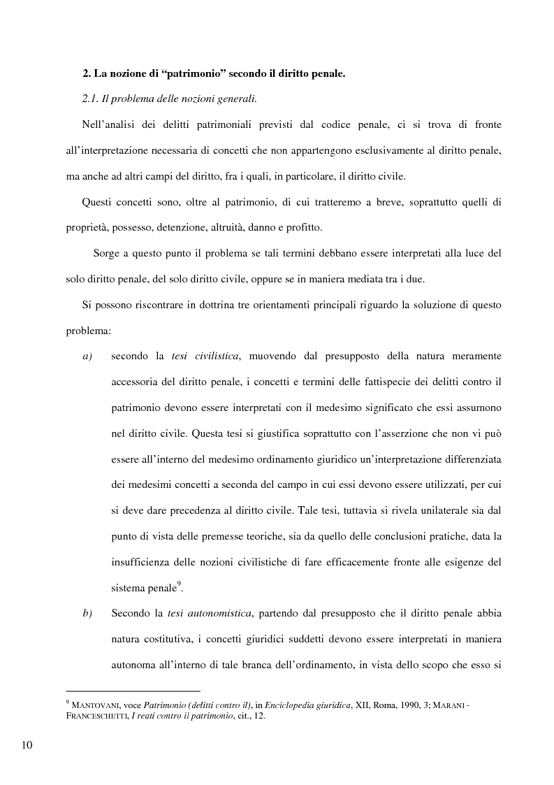 Anteprima della tesi: Il delitto di furto, Pagina 4