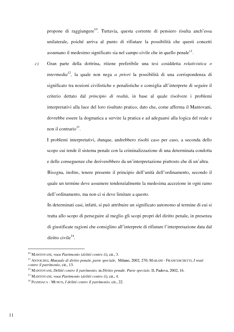 Anteprima della tesi: Il delitto di furto, Pagina 5