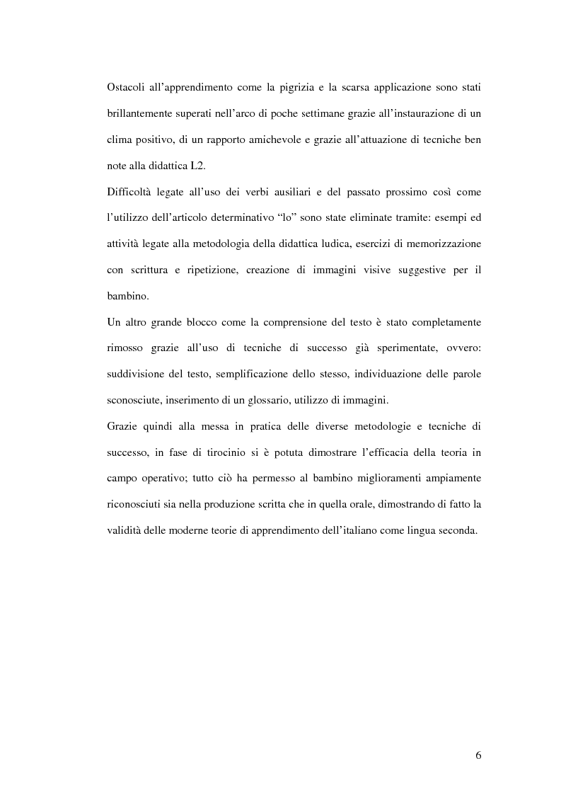 Anteprima della tesi: Le difficoltà di comprensione dei bambini stranieri e la semplificazione dei testi, Pagina 3
